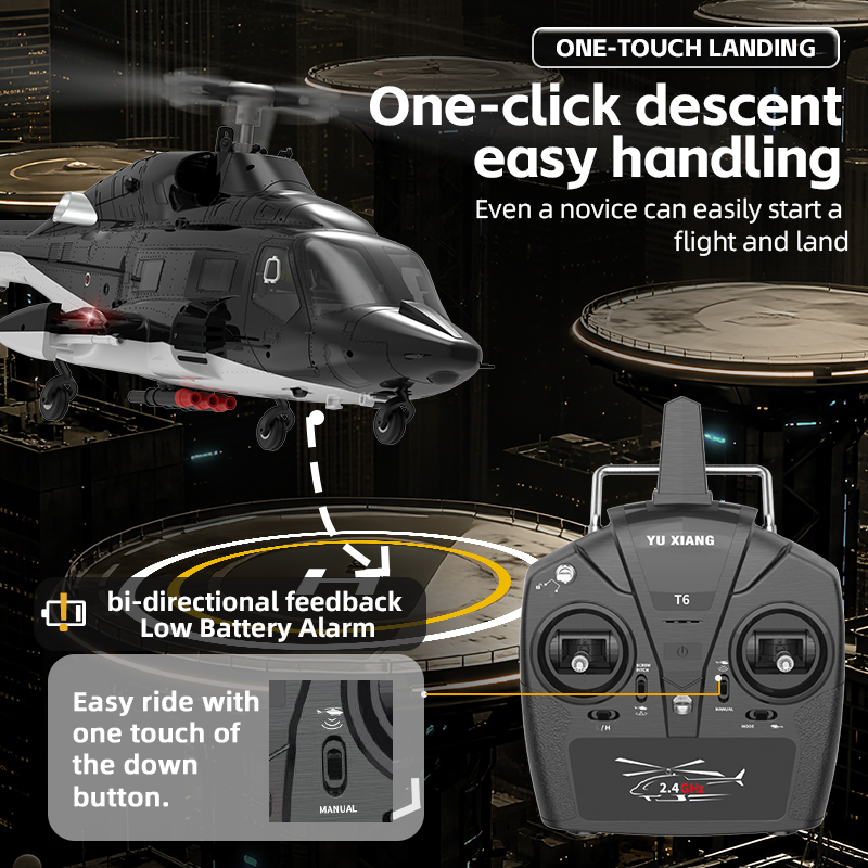 Novo Helicóptero RC YUXIANG F0 - Rc Hobby Grade Helicopter avaliação e preço