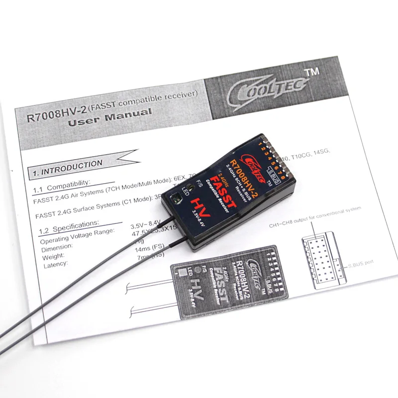Novo cooltech R7008HV-2 futaba - Receiver Sbus 8Ch avaliação e preço