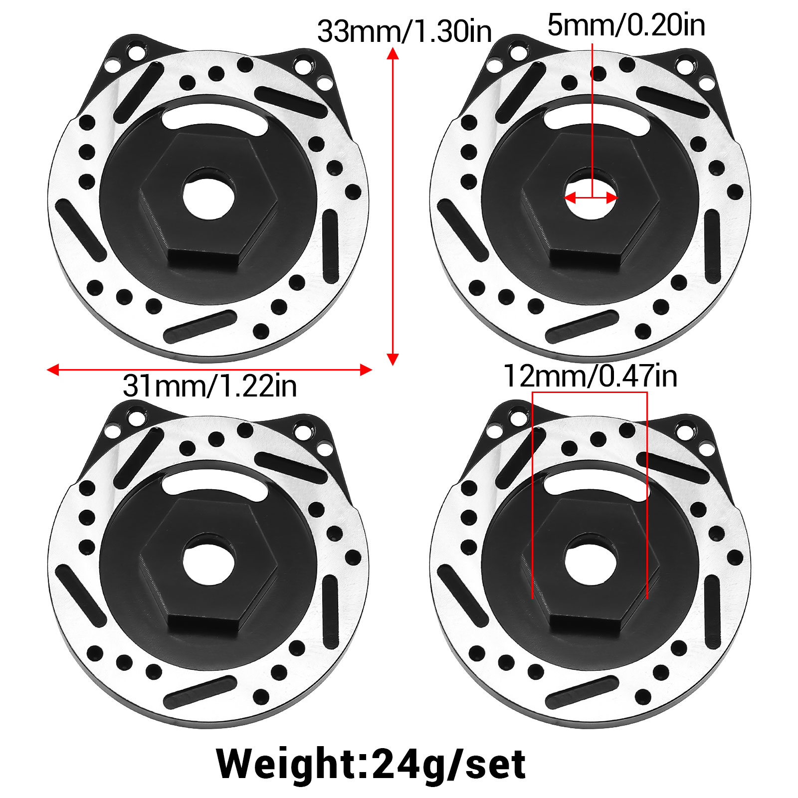 Adaptador de cubo hexagonal de - Wheel Hex Adapter avaliação e preço
