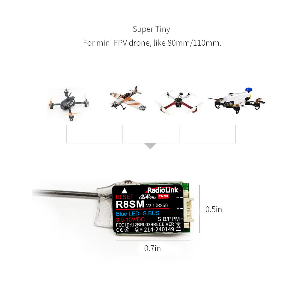 Receptor RC Super Pequeno Radi - Receiver Sbus 8Ch avaliação e preço