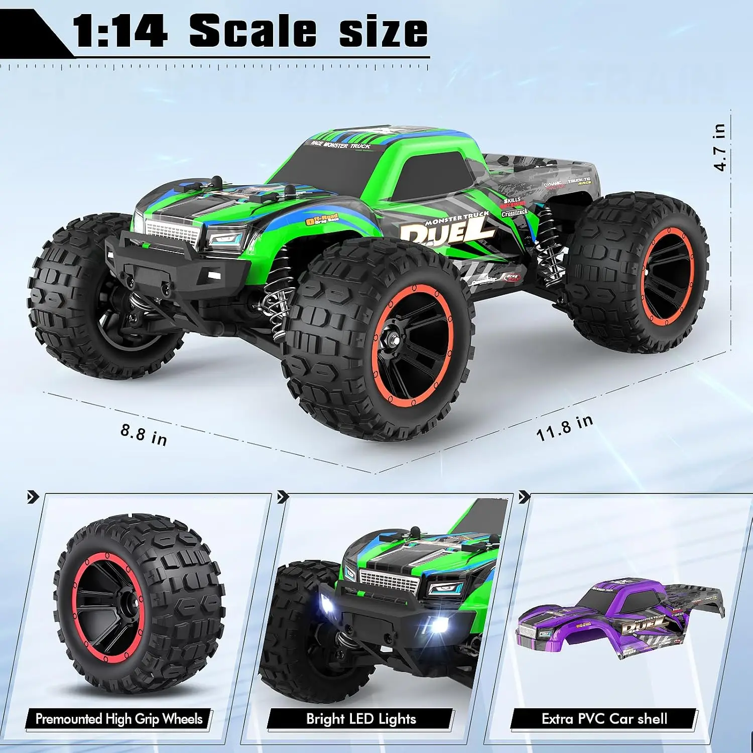 Caminhões RC 1:14, Carro de Co - Rc Hobby Monster Truck avaliação e preço