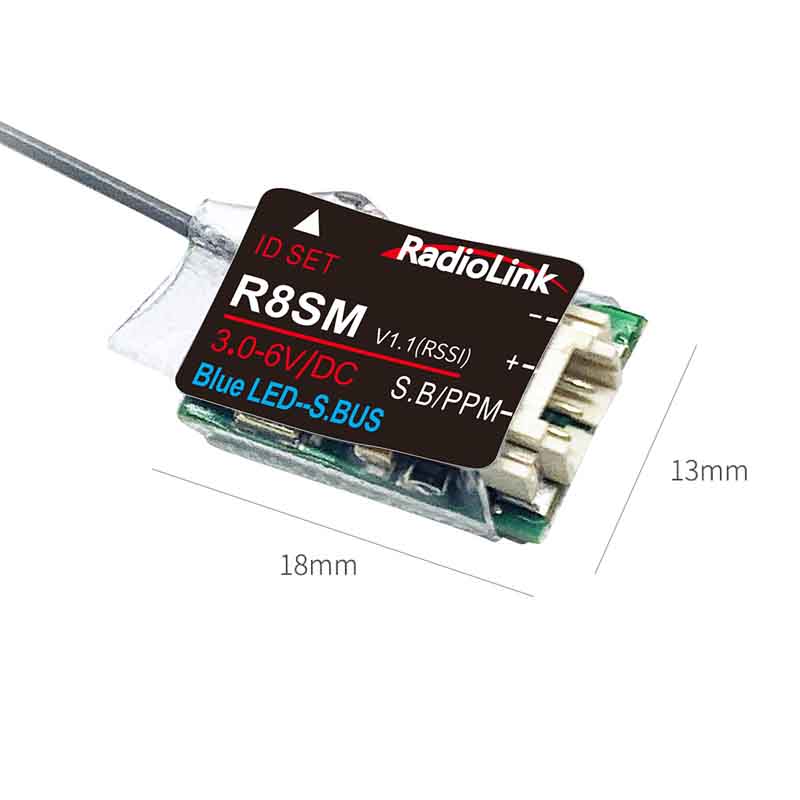 Receptor Radiolink R8SM 8CH 2. - Receiver Sbus 8Ch avaliação e preço