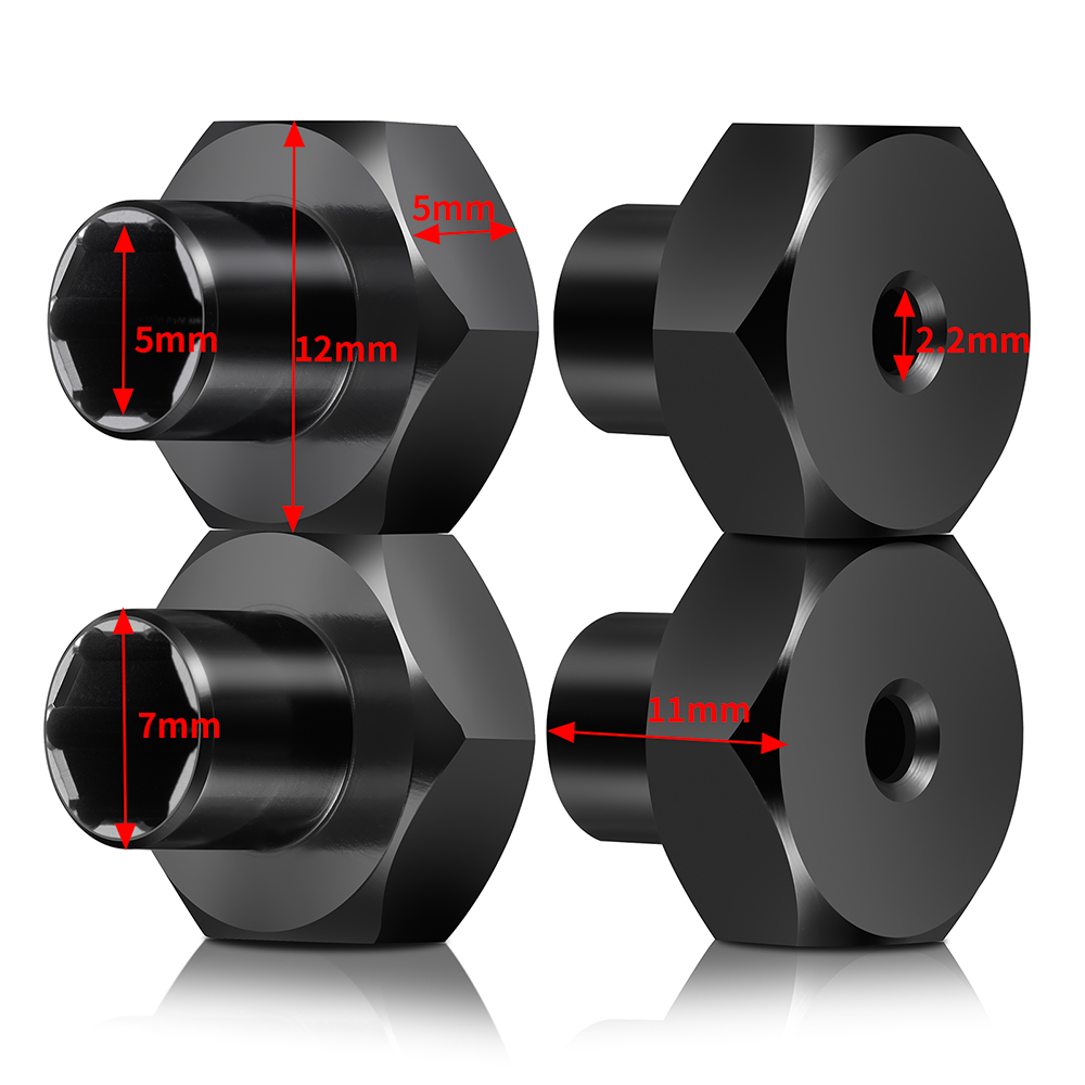 Axspeed 4 peças de alumínio 5m - Wheel Hex Adapter avaliação e preço