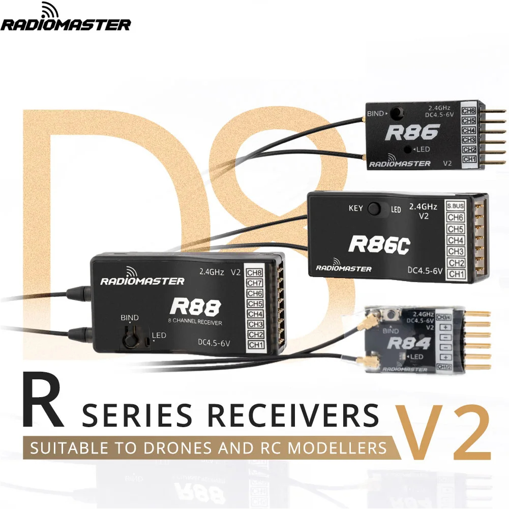 Receptor Radiomaster R81 R84 R - Receiver Sbus 8Ch avaliação e preço